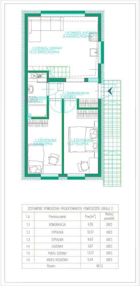 Jak Dom: 75m² + Ogród 105m² | Antresola | Zero Czynszu | Klima - Pełny obrazek: 4/16
