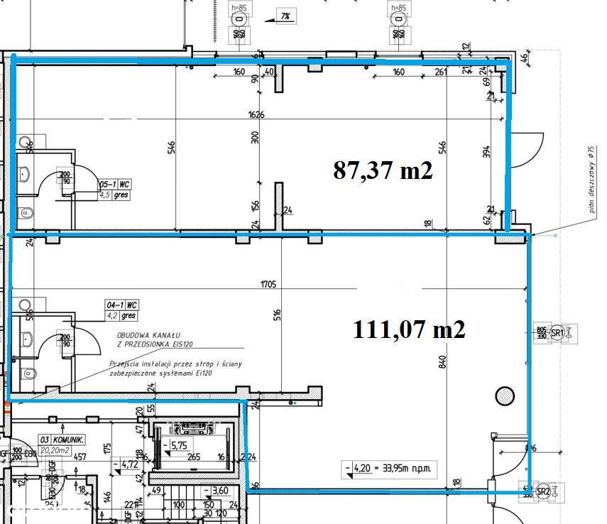 Lokal na wynajem w Tarasach Sobieskiego - Pełny obrazek: 2/2