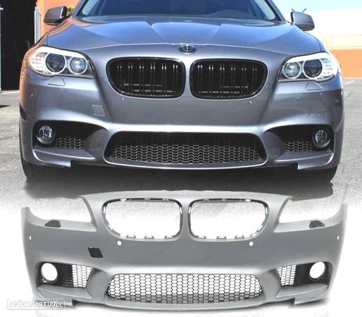 PARA-CHOQUES FRONTAL LOOK M5 PARA BMW SERIE 5 F10 F11 10-13 PDC E LAVA FARÓIS - 1