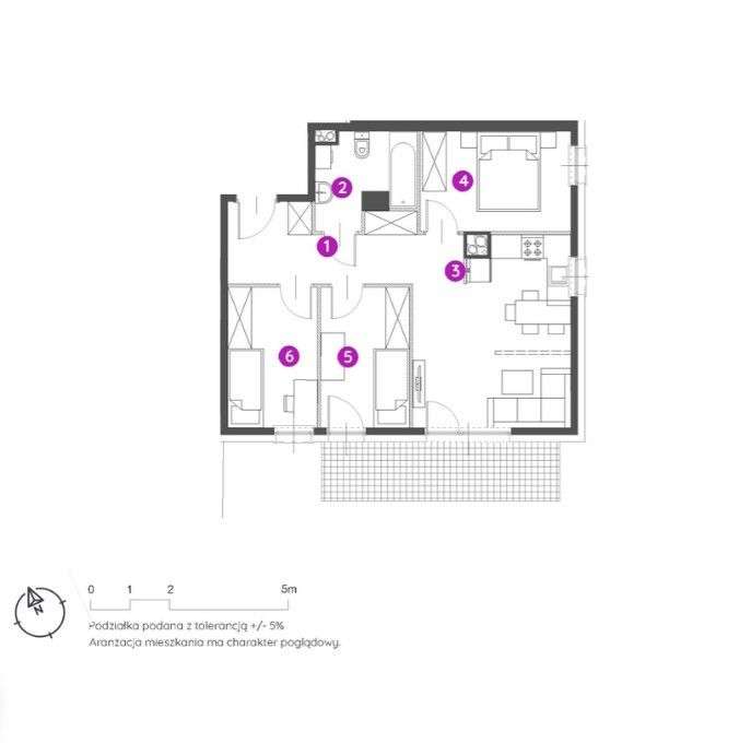 Promocja! - 4-pokojowe Mieszkanie 59,61 m²-7