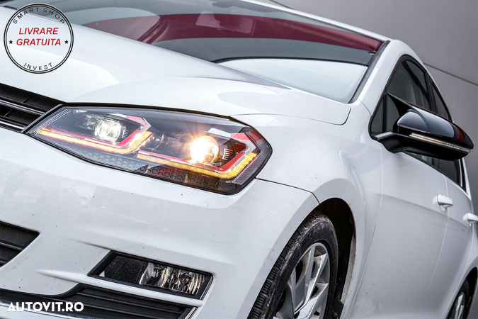 Faruri LED VW Golf 7 VII (2012-2017) Facelift G7.5 GTI Look cu Semnal Dinamic- livrare gratuita - 20