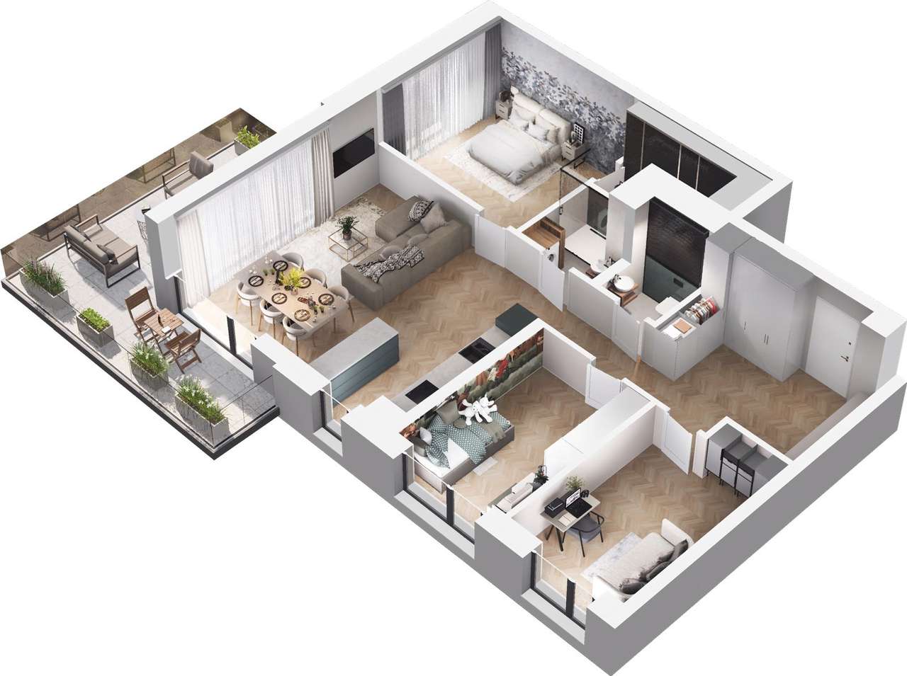 Ville Garden | mieszkanie 4-pok. | B.33 - Pełny obrazek: 5/10