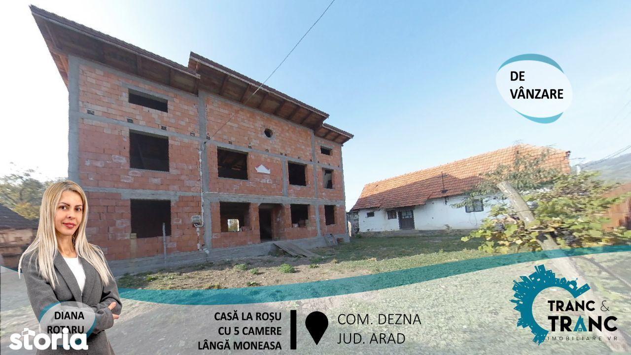 Vilă la roșu cu 5 camere, la doar 7 km de Moneasa, în Dezna(ID: 23910)