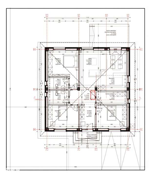 Casa 4 camere parter 100mp | 0 comision | Balotesti - Bavaria | Teren - Imagine principală: 4/18