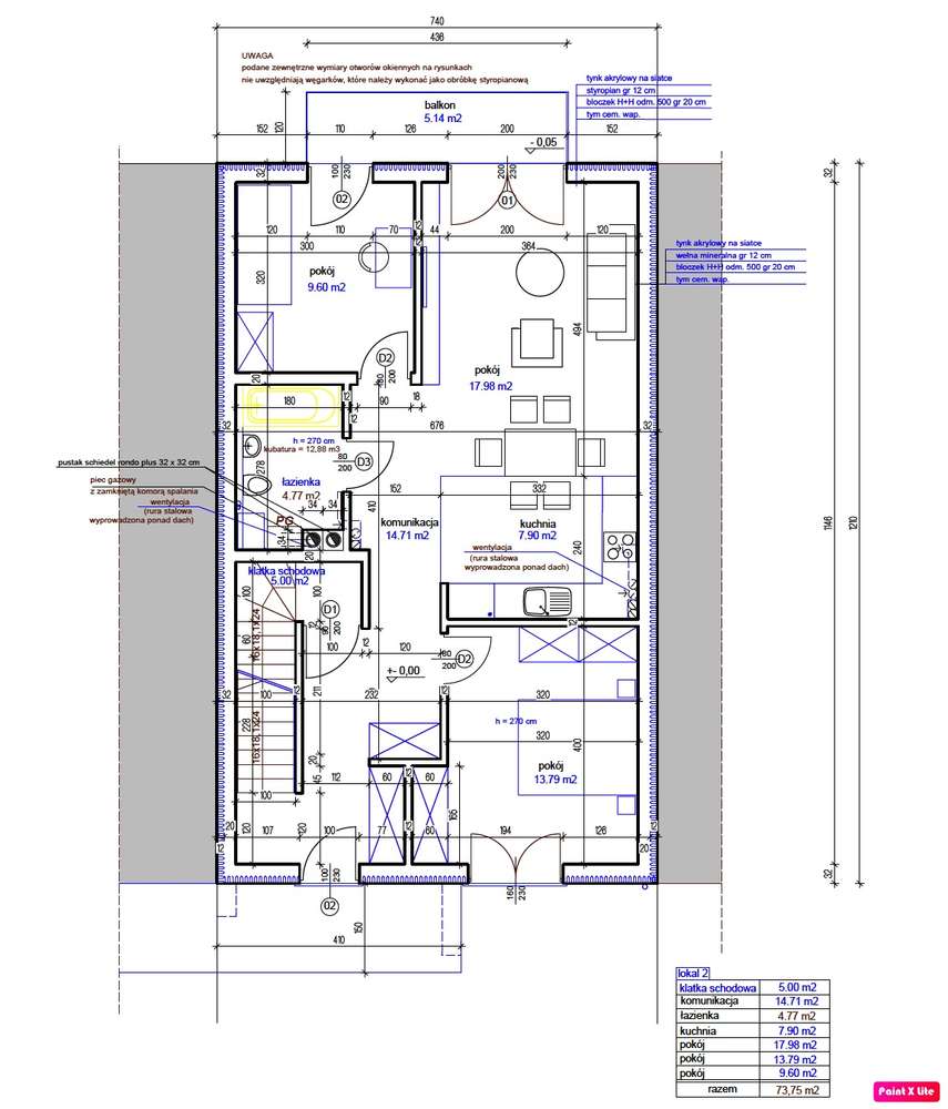 Dwupoziomowe z loggią na zachód-Repty-16