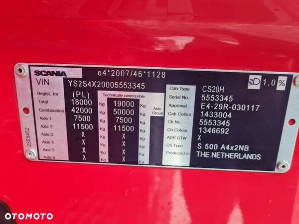 Scania S500 A4X2NB Bardzo Bogate Wyposażenie - 28