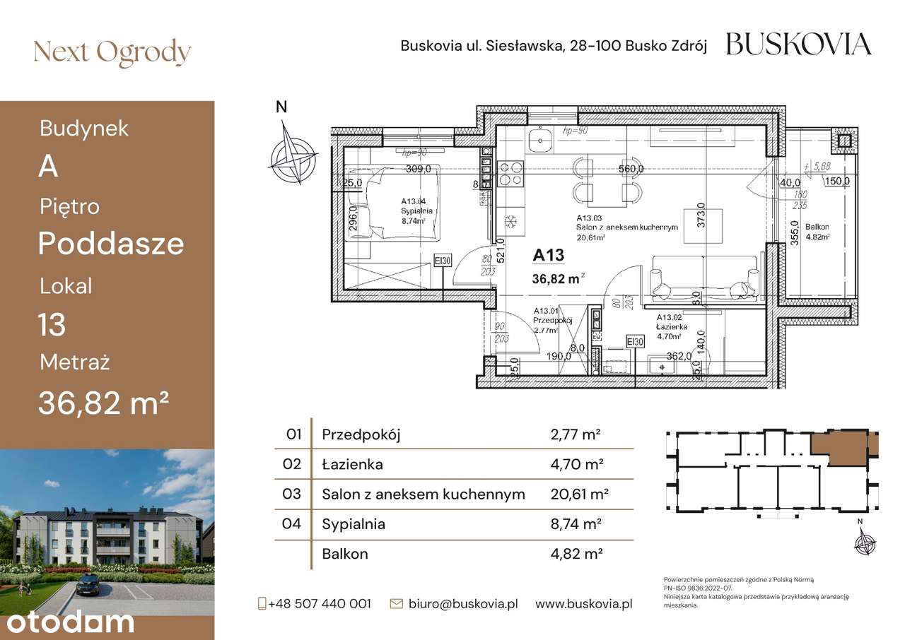 Nowa inwestycja NEXT OGRODY - 36,82m2 za cenę 303 tys.zł !!!-5