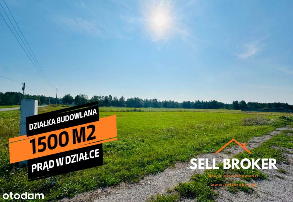 Działka budowlana 1 467 m2/ prąd na działce-0