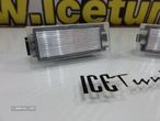 Suporte De Lâmpada De Matricula Com Led Branco Opel Movano 1998-2020, Smart 453 Fortwo 2014-, Nissan interstar X70, NV400, Dacia Logan pick up, Logan 3, Sandero 2, Renault Laguna (2, 3, coupe), Wind, Vel satis, Traffic 3, Master (2, 3), Megane (2, 3, Grandtour, coupe, 2, 5 portas),  Clio 3, 4, Kadjar, Kangoo, Espace, Twingo - 2