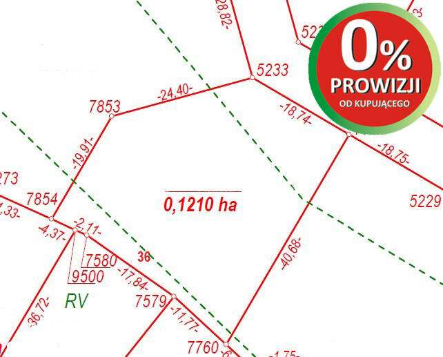 Działka w Jabłonnie ul. Moniuszki - Pełny obrazek: 1/8