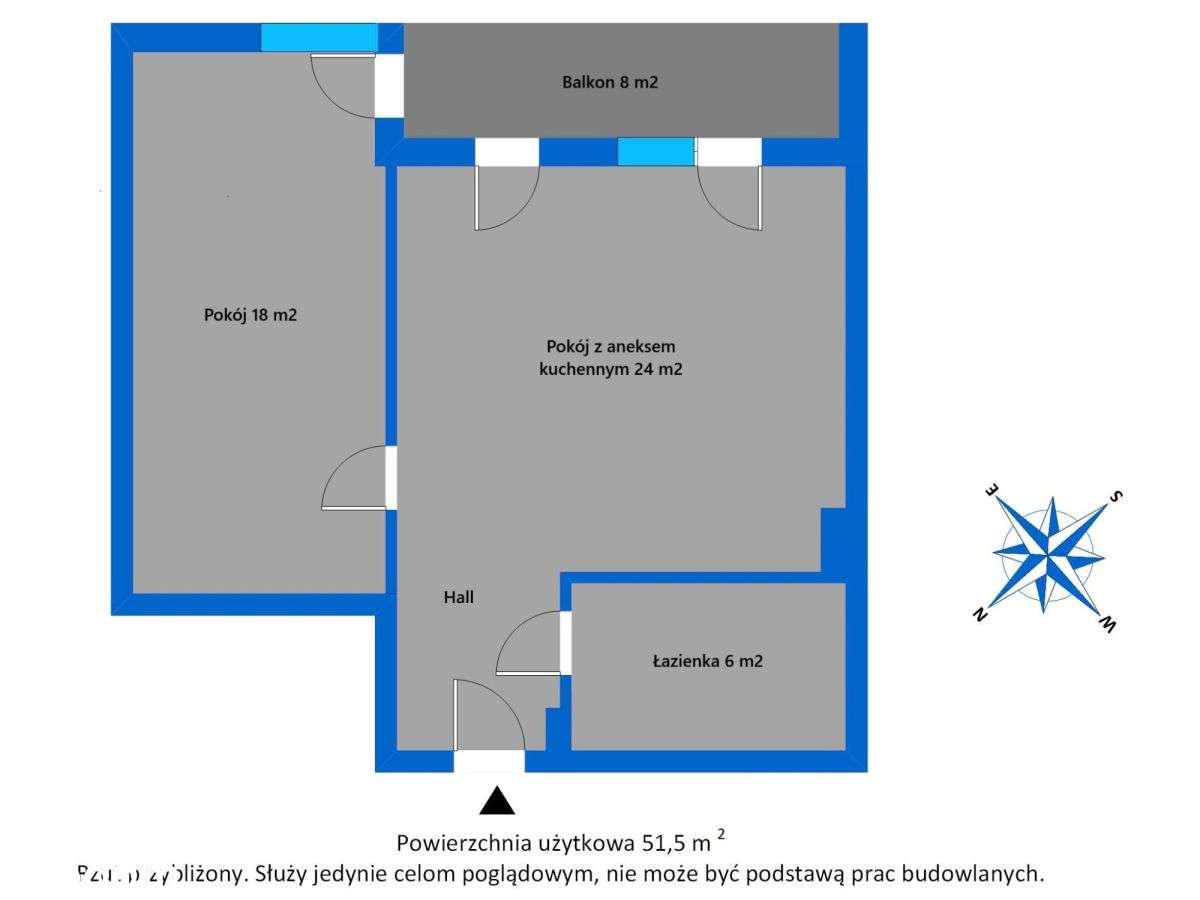 Nowoczesne 2pokoje, balkon, m parkingowe, Łowicka.-9