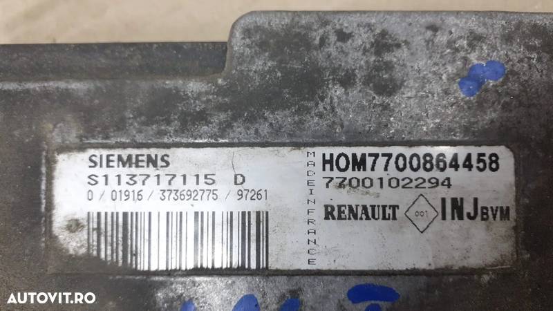 Calculator motor eco Renault Laguna 2 1.8 benzina cod 7700102294 - 2