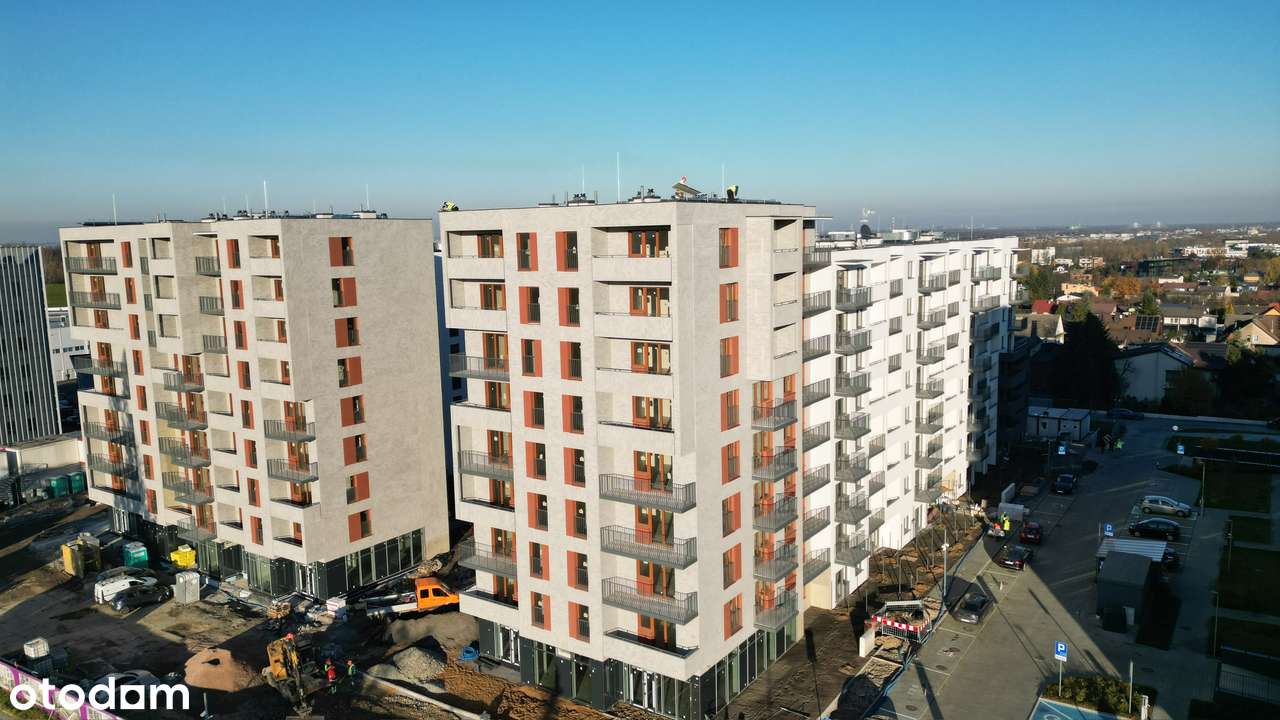 Gotowe 2 pokoje | Widok na panoramę Krakowa |  Duży Balkon 10 m2-10
