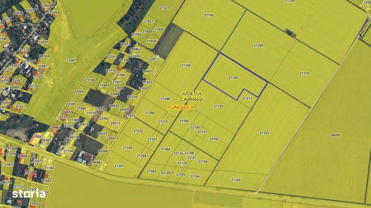 TEREN INTRAVILAN FUNDULEA 63.000 MP  , jUD. CALARASI DE VANZARE - Imagine principală: 2/5