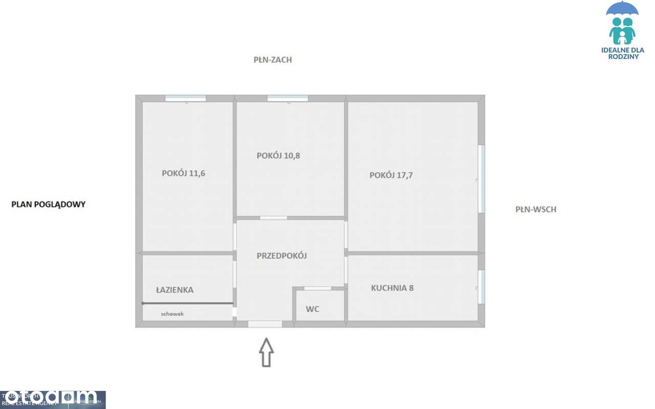 Krowodrza Górka, 3 pokoje, osobna kuchnia-13