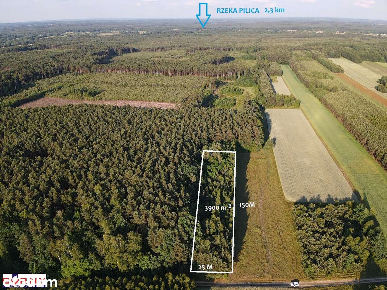 Działka rolna , porośnięta drzewami, Bąkowa Góra-3