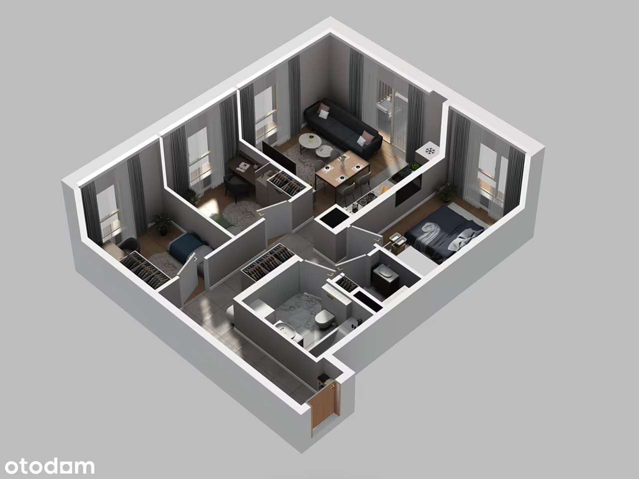 Mieszkanie z balkonem - dla rodziny– Bociana 5, północny Kraków-4