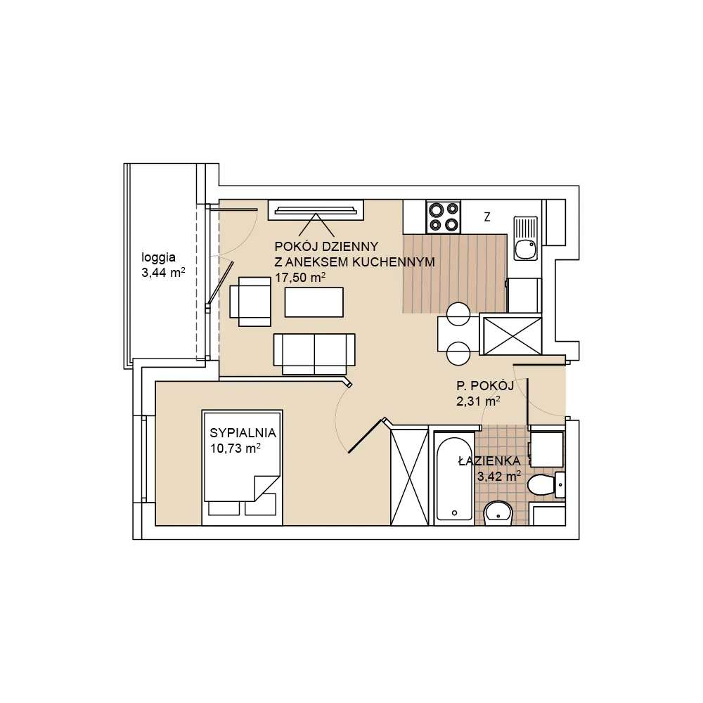 Nowe 2-pokojowe mieszkanie - Sołtysowice. Dostępne od zaraz!-1
