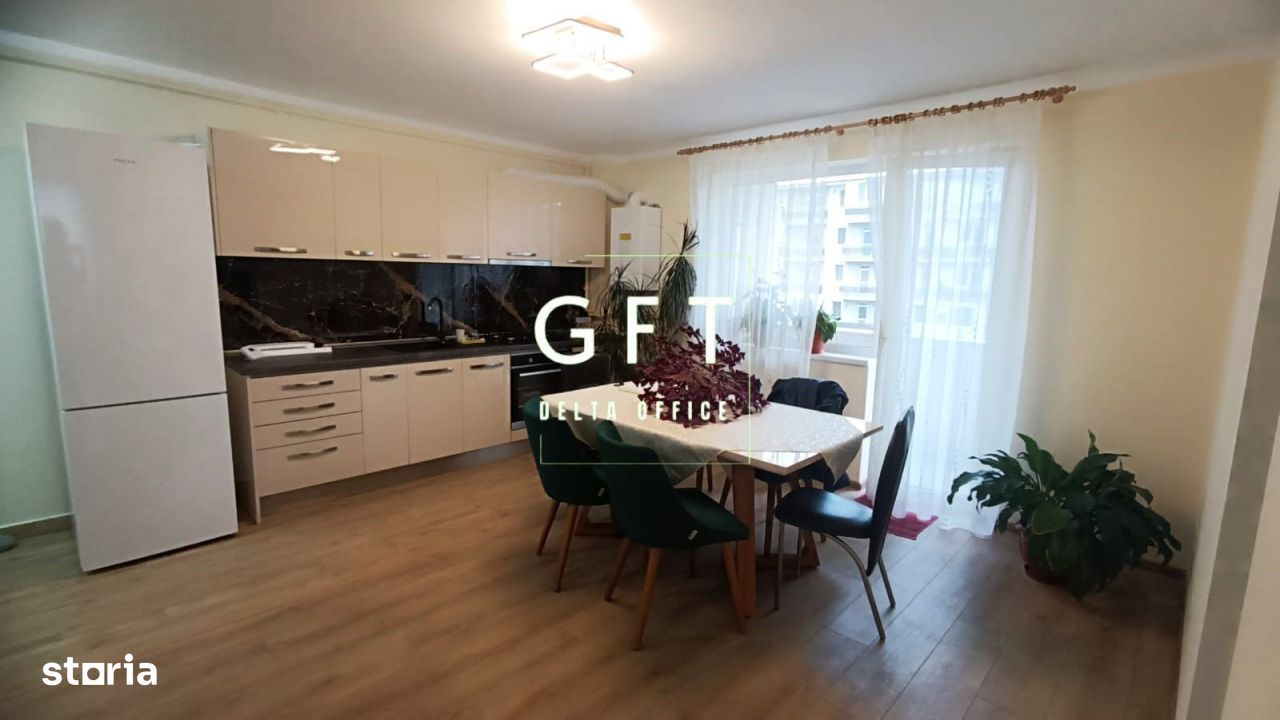 Apartament 3 camere Floresti 58mp-finisat modern-et 1-balcon 4 mp