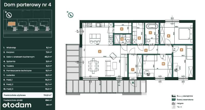 Dom wolnostojący - Gaj | 115m2 | 6a | prowizja 0% - Pełny obrazek: 5/20
