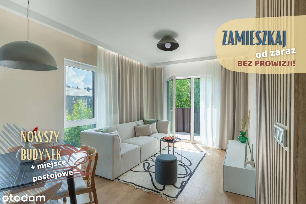 ŚWIETNY APARTAMENT z 2 BALKONAMI w cichej okolicy z 2 miejscami postoj