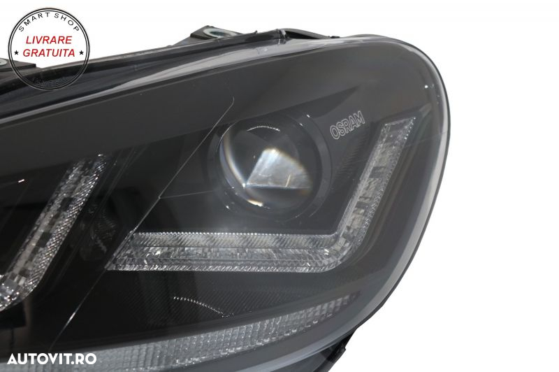 Faruri Osram LED VW Golf 6 VI (2008-2012) cu Stopuri LEDriving Semnal Dinamic- livrare gratuita - 7