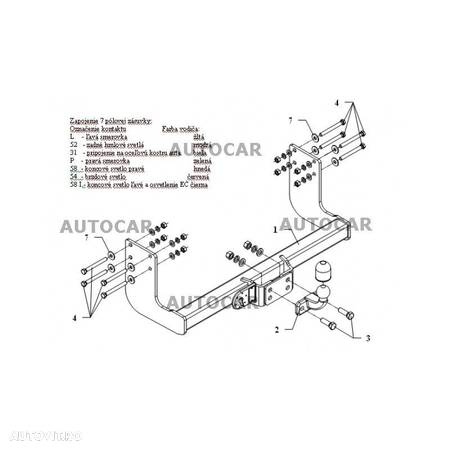 Carlig de remorcare pentru MERCEDES SPRINTER -si platforma, 3,25/3,66/4,025/4,32m,fara treapta-sistem fix-din 2006 - 5