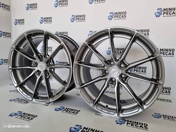 Jantes Japan Racing (JR37) em 17 (5x100) Hyper Black - 3