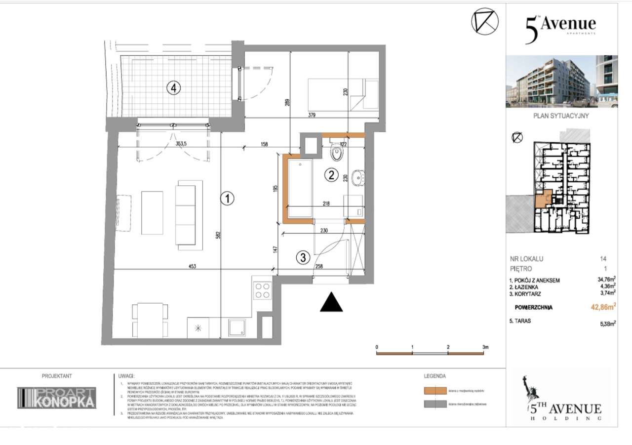 2 pokoje w CENTRUM - PREMIUM  - Widok na CICHE PATIO - Pełny obrazek: 2/10