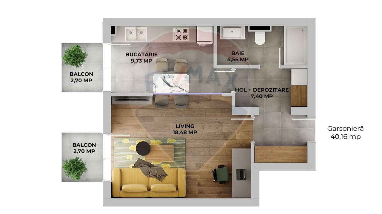 Garsonieră Maurer Avantgarden 3 – Faza V - Comision 0% - Imagine principală: 4/5