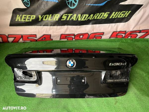 Bmw Seria 5 G30 Haion Portbagaj cu Eleron Spoiler Negru 475 - 1