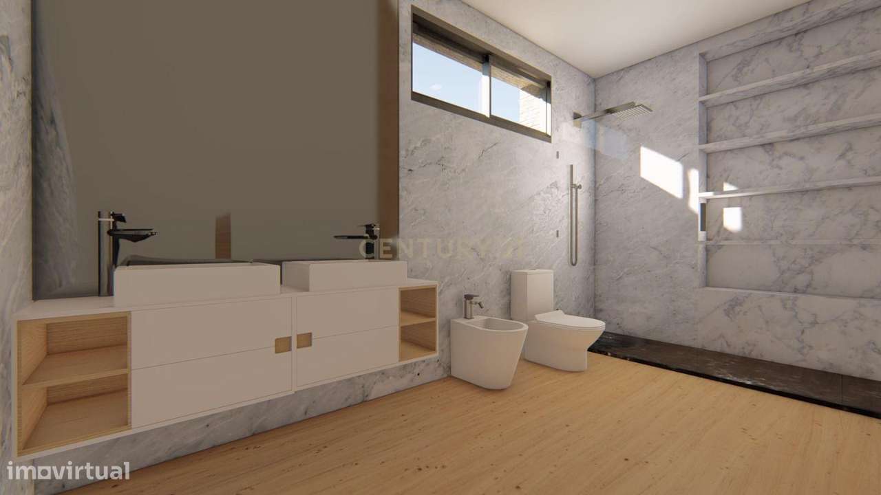 Terreno de 800 m² com Projeto Aprovado | Moradia T3 Contemporânea | Sã-22