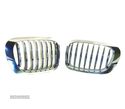 GRELHAS FRONTAIS PARA BMW E46 COUPE + CABRIO 99-03 CROMADO - 2