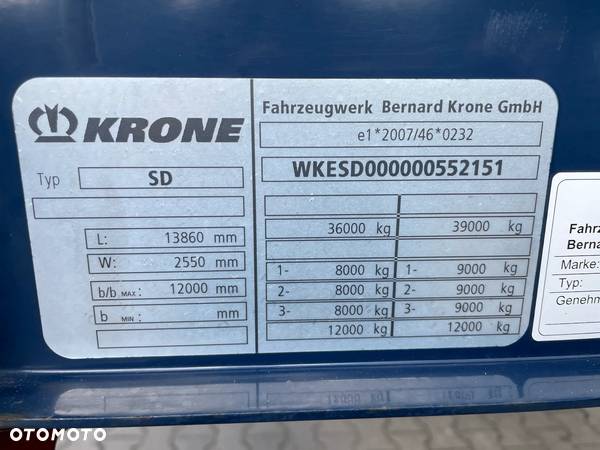 Krone SD  Mega , 445/45R19,5, Dach podnoszony - 32