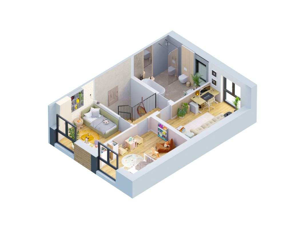 Bliźniak 100,47 m² z ogrodem - Świdnik - Pełny obrazek: 5/8