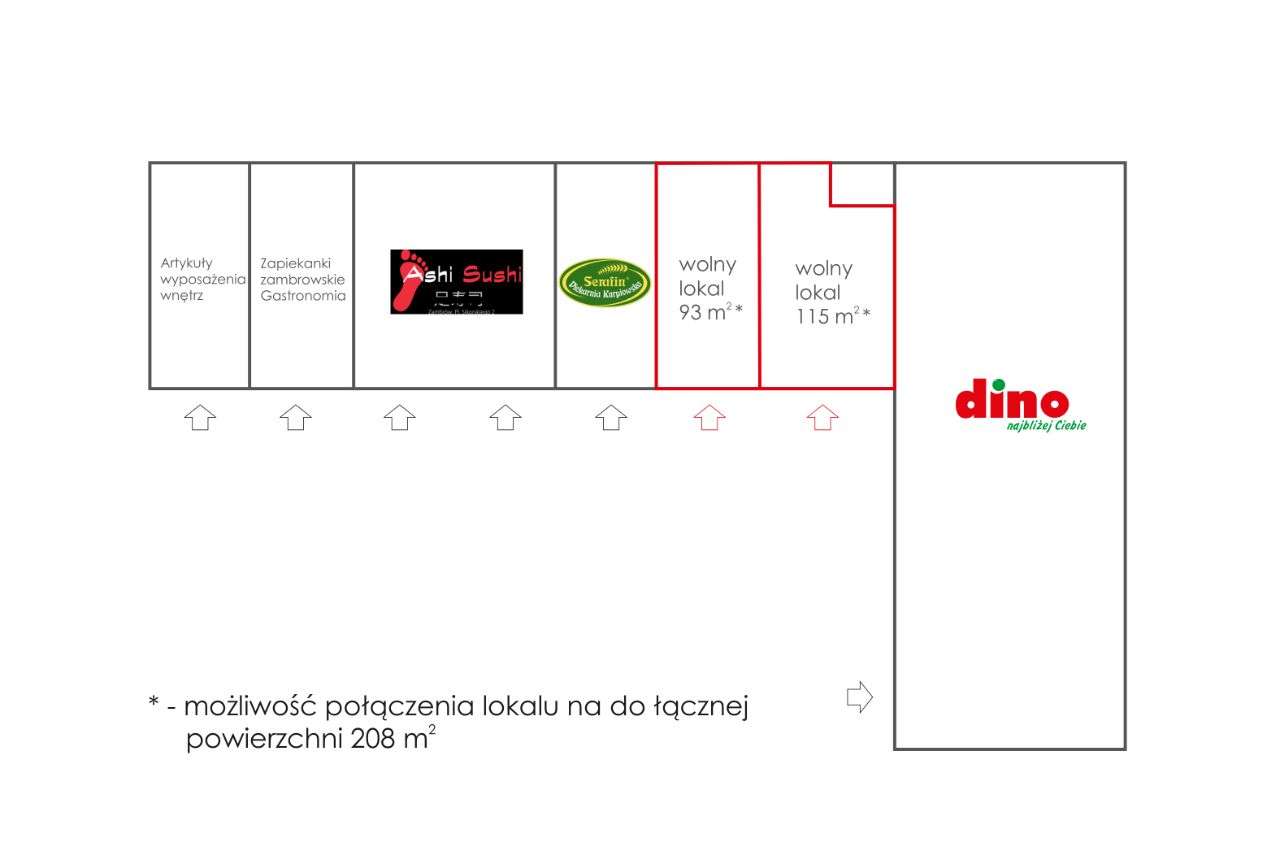 Lokal w parku handlowym obok marketu Dino - Pełny obrazek: 2/8