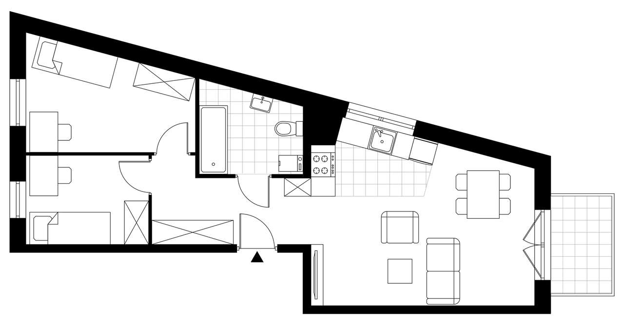 3-pokojowe mieszkanie 52m2 + balkon Bez Prowizji - Pełny obrazek: 4/9