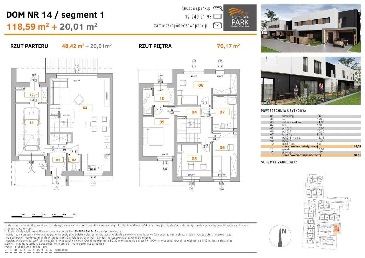 Nowe domy TĘCZOWA PARK Chorzów IV Etap Dom nr 14 - Pełny obrazek: 2/12