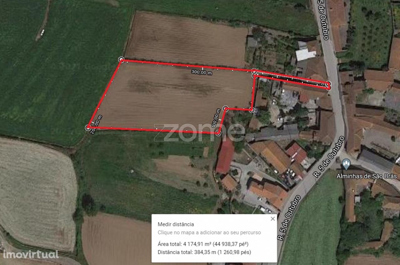 Terreno rustico agrícola com 4.000 M2 em Fradelos-Famalicão