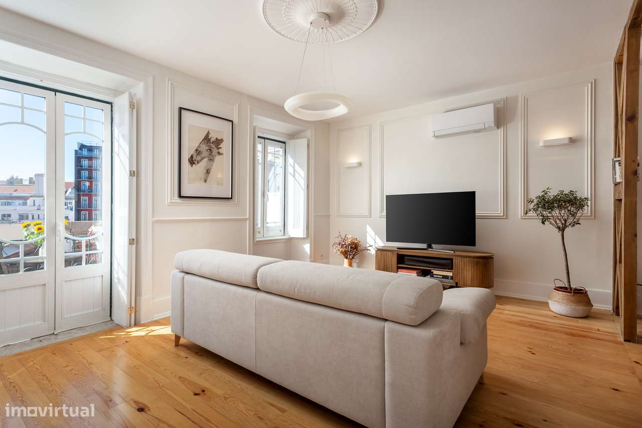 Apartamento T4 de charme no centro de Lisboa - Grande imagem: 2/41