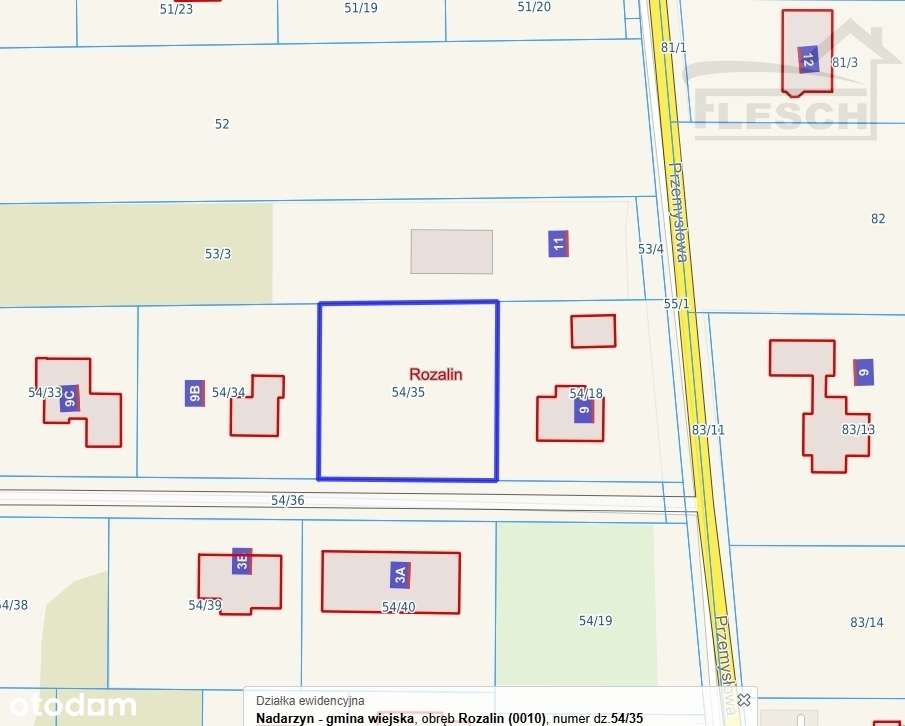 Działka budowlana w Rozalinie - Pełny obrazek: 4/7