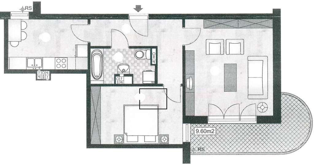 Ząbki-osiedle Leśna Polana-56m2-duży balkon-garaż-12