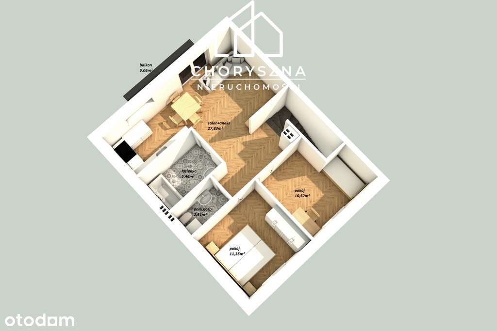 Mieszkanie na I piętrze budynku, 2 m. postojowe-19