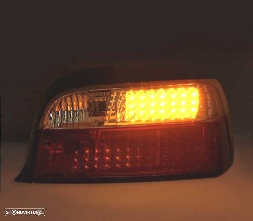 FAROLINS TRASEIRTOS LED PARA BMW E36 VERMELHO CLARO - 2