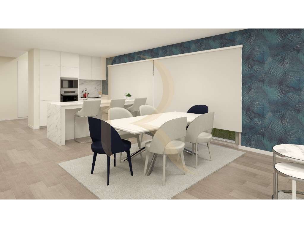 Moradia T4 nova geminada com piscina e churrasqueira em Fernão Ferro - Grande imagem: 5/34