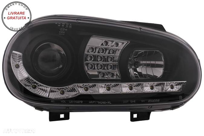 Faruri LED Daylight VW Golf IV 4 Cabriolet Hatchback Variant (09.1997-09.2003) Neg- livrare gratuita - 15