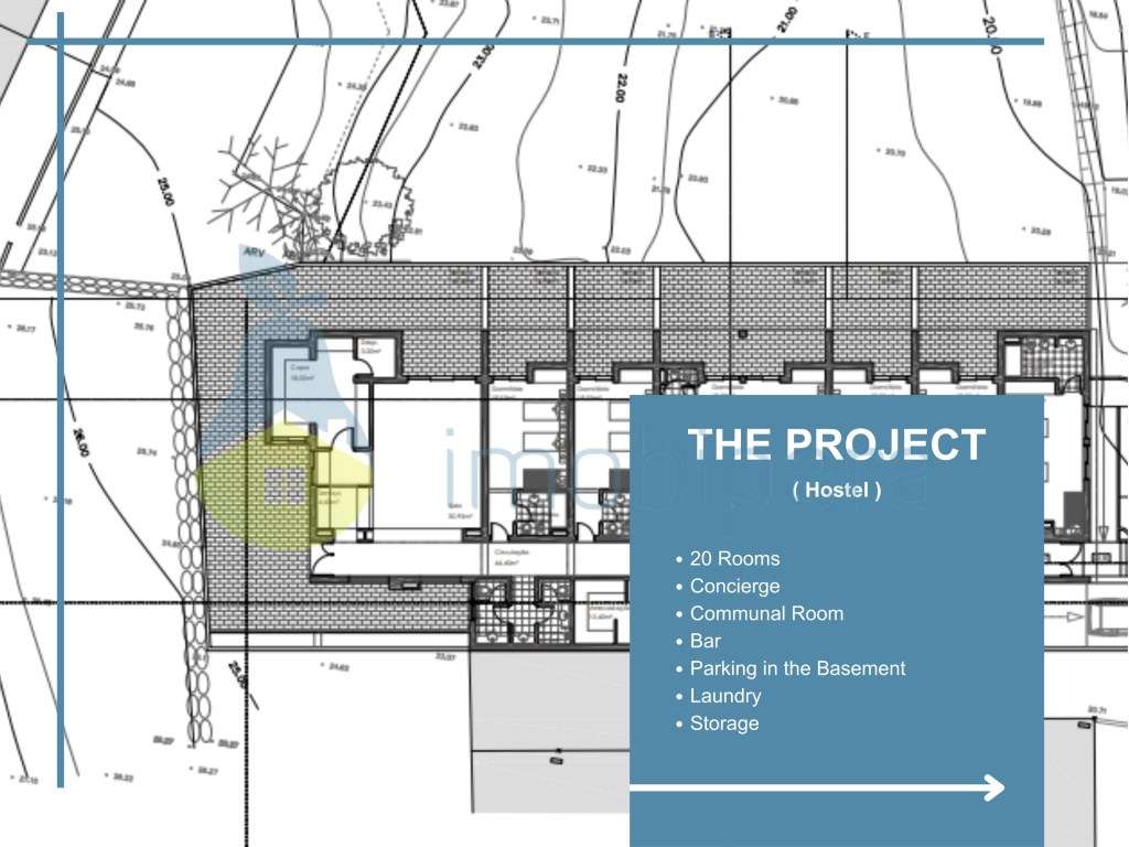 Terreno com Projeto Aprovado para HOSTEL em Ferragudo - 20 Quartos ... - Grande imagem: 5/8