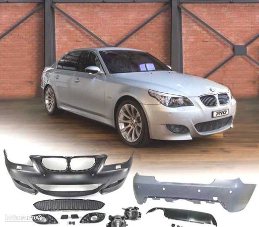 KIT PARA-CHOQUES PARA BMW E60 03-07 COM NEVOEIROS + PDC - 1