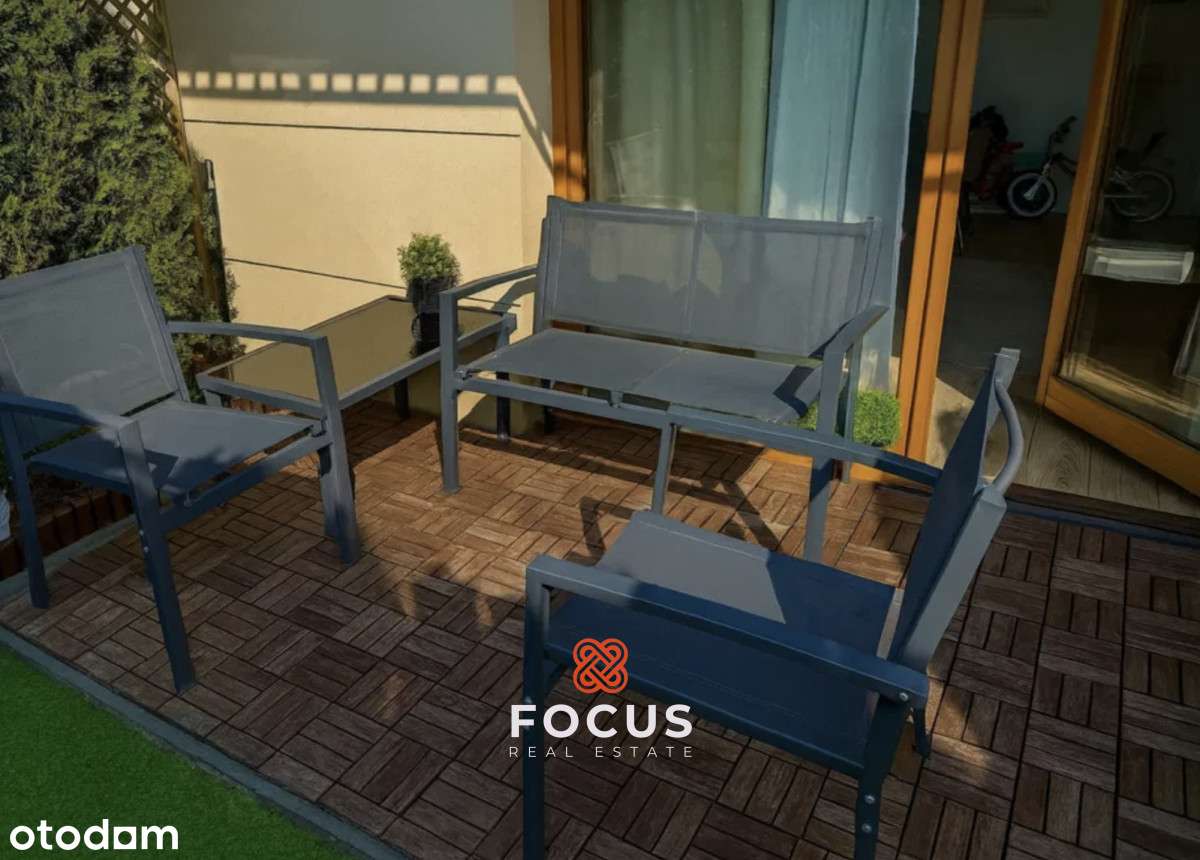 Wiślany Mokotów, Nowoczesne 3-pokoje, Ogródek-6