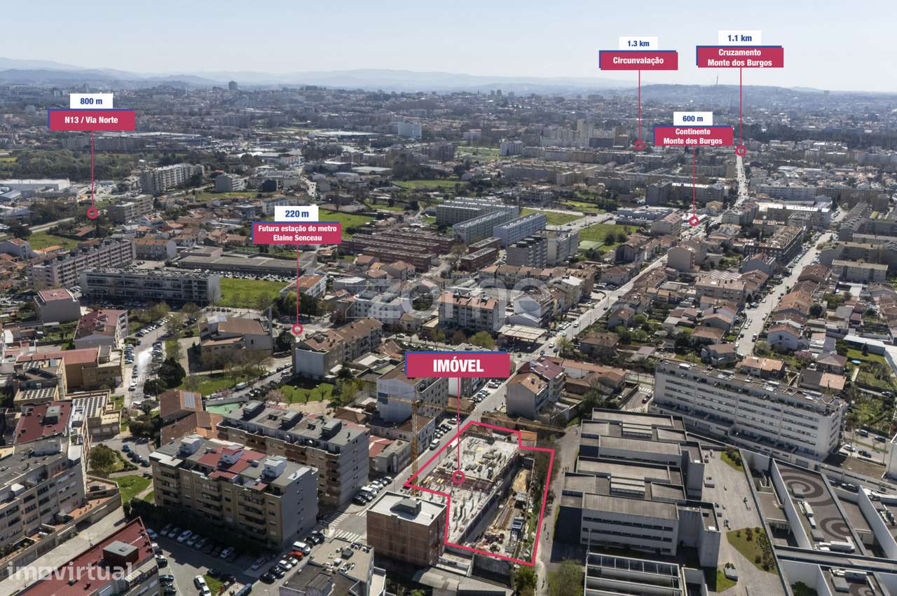 Apartamento T1+1 NOVO| Terraço | Garagem | Matosinhos - Grande imagem: 5/29